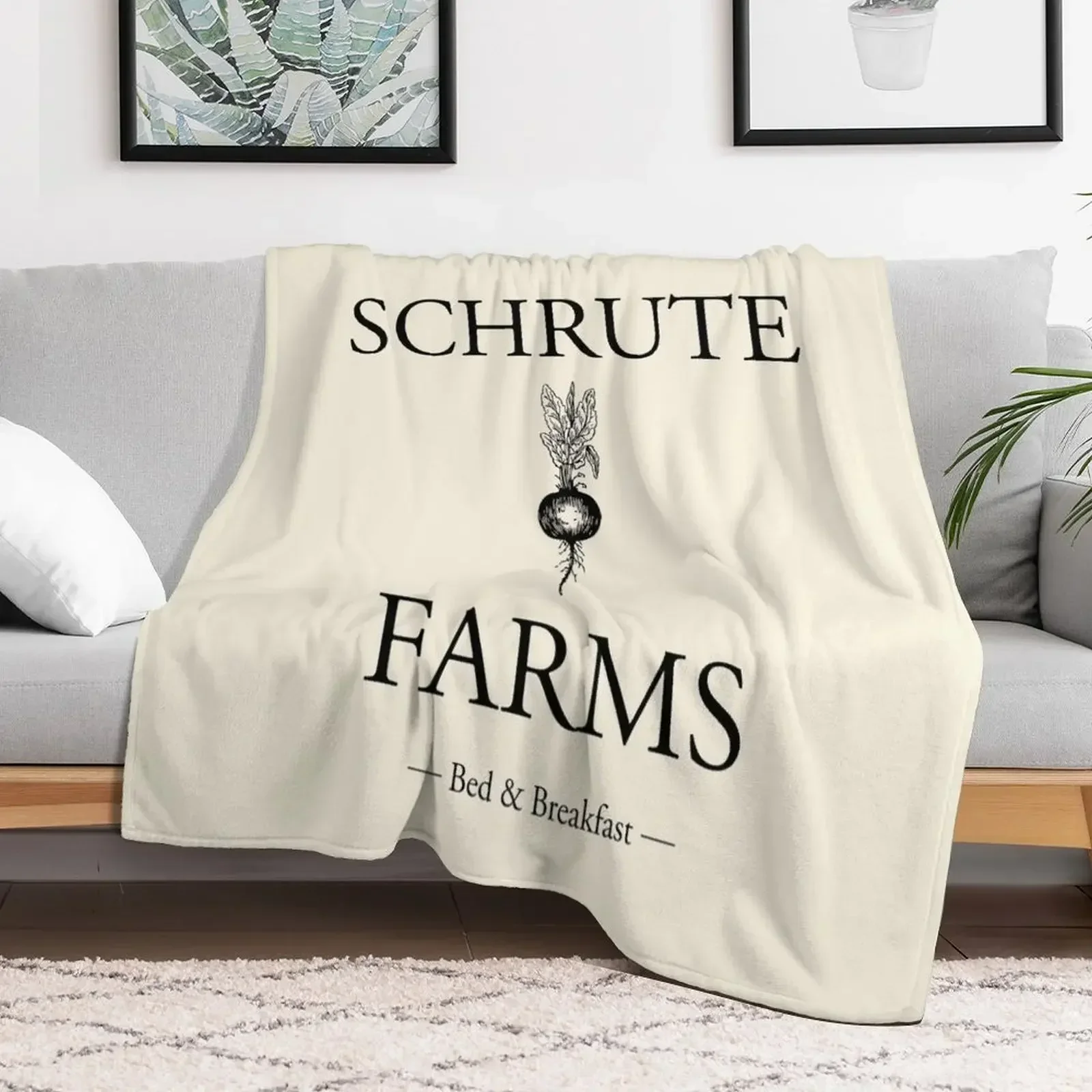 Schrute Farms Throw Blanket Thin Baby Luxury Throw Blankets