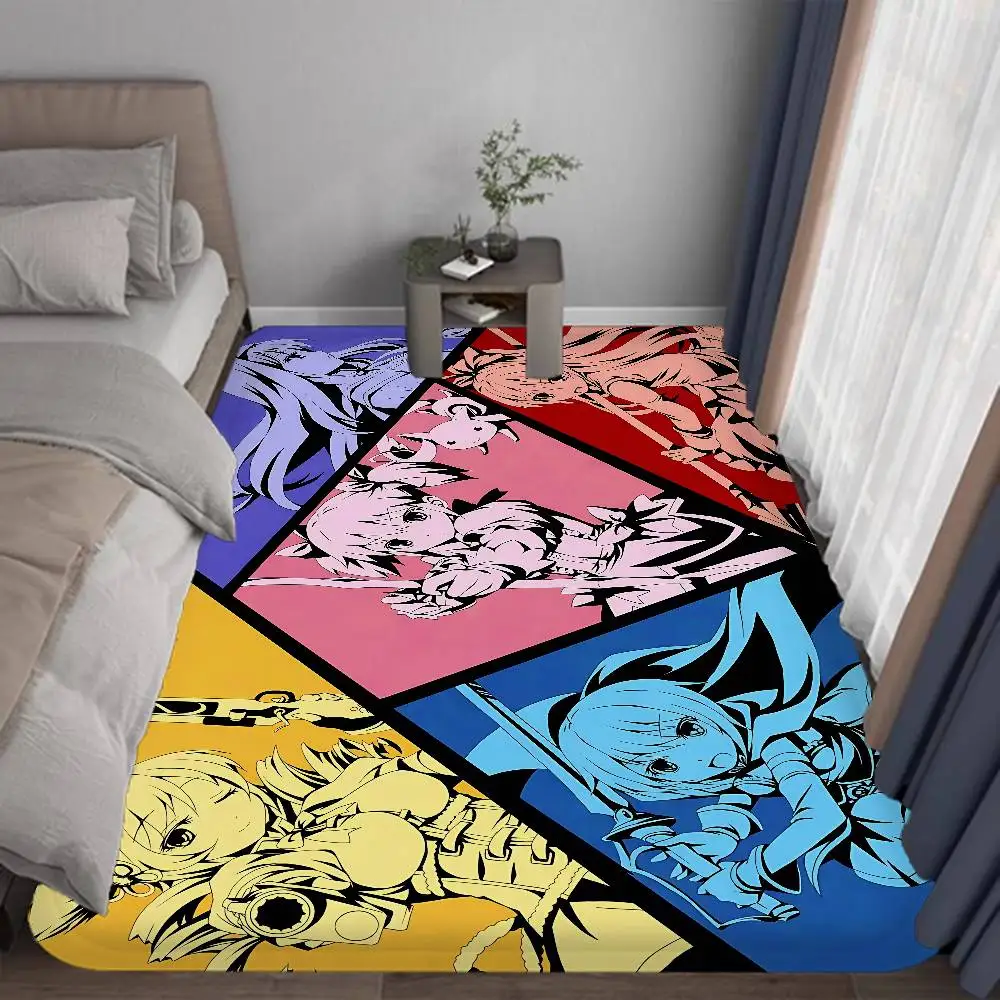 Anime Puella Magi Madoka Magica Bathroom Mat Anti-slip Absorb Water Long Strip Cushion Bedroon Mat Welcome Doormat