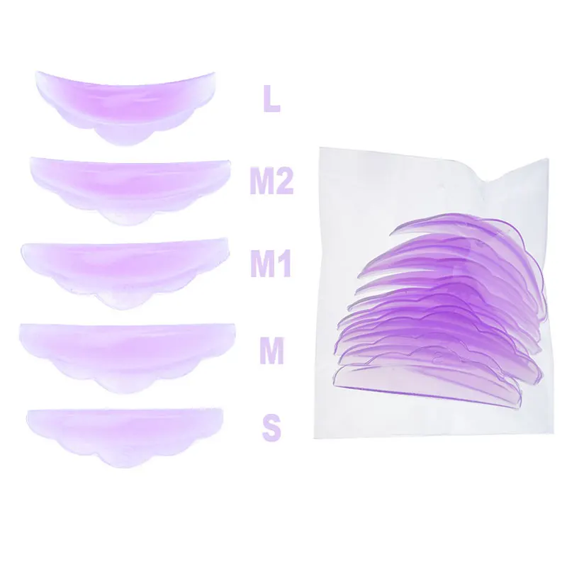 5Pairs Silicone Lash Perming Rods Shield lamination Pad Eyelash Lifting Kit 3D Lashes Extension Curler Applicator Tools