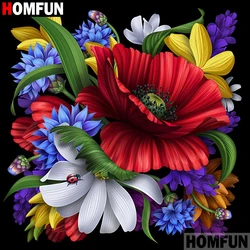 HOMFUN 5D DIY 다이아몬드 페인팅 전체 광장/라운드 드릴