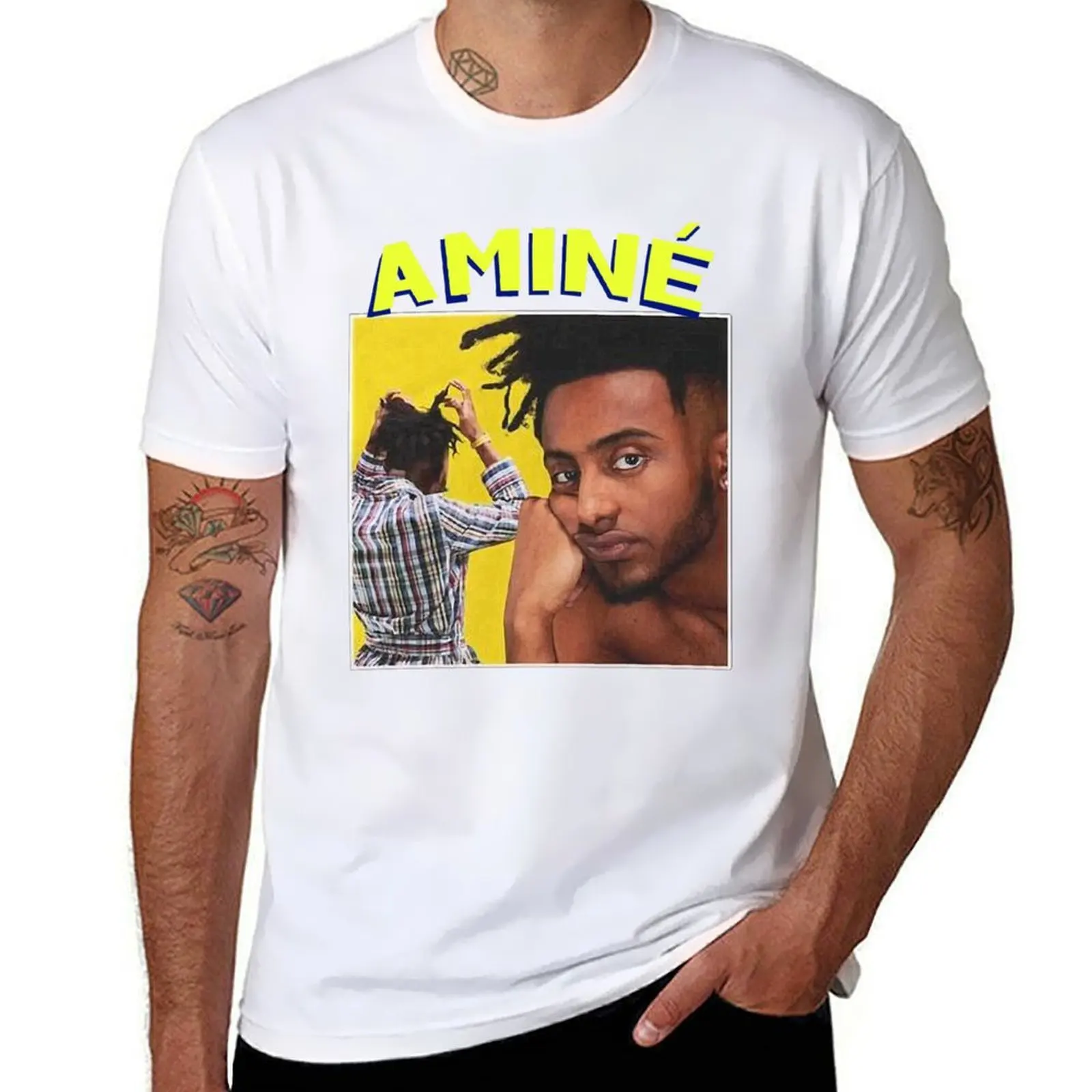 

Amine, 90_s, Vintage T-Shirt man t shirt heavy cotton funny t shirts man T-Shirt
