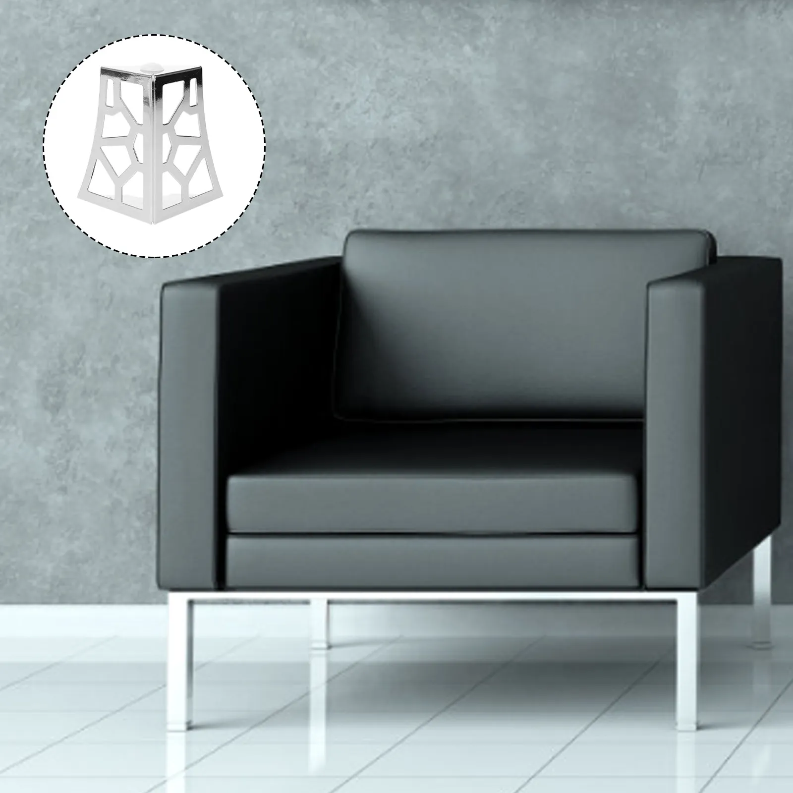 4Pcs Premium Hollow Design Metal Furniture Legs for Sofa Couch Dresser Cabinet Table Stool Chair Enhanced Stability Support Feet