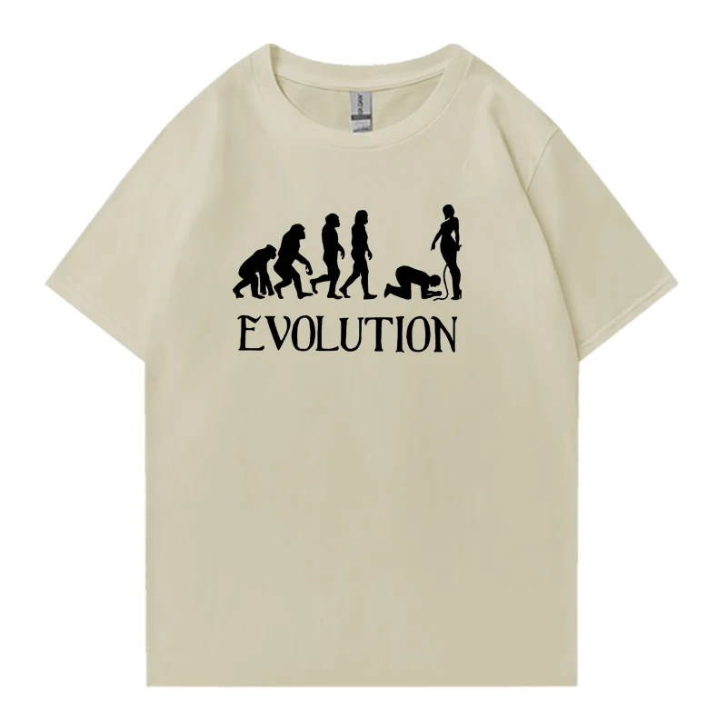 Summer 2025 BDSM Evolution 100% Cotton Men Women Crew Neck Oversized t-shirt streetwear short sleeve Unisex t-shirts Casual tops