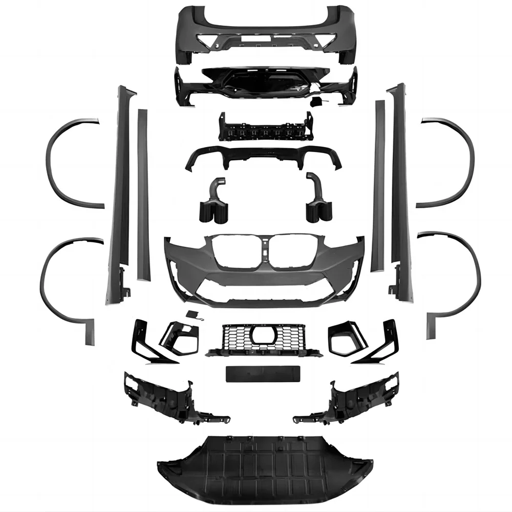 

Полный комплект кузова для BMW G02 X4 Lci 22-24, изменение в стиле X4M, передний задний бампер, боковые юбки, расширители крыльев