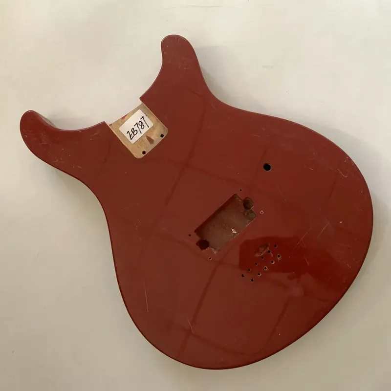 

EB787 Red Color Electric Guitar Body with One Humbucker Pickups in Solid Basswood for 6 String Guitar DIY Replace Damaged
