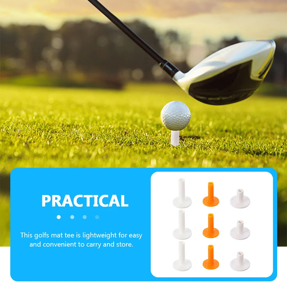 12 قطعة من تي شيرتات الجولف المطاطية الممتازة، حصيرة التدريب الداخلي، لوازم المعدات المتينة، تي شيرتات الجولف، مستلزمات الجولف #2