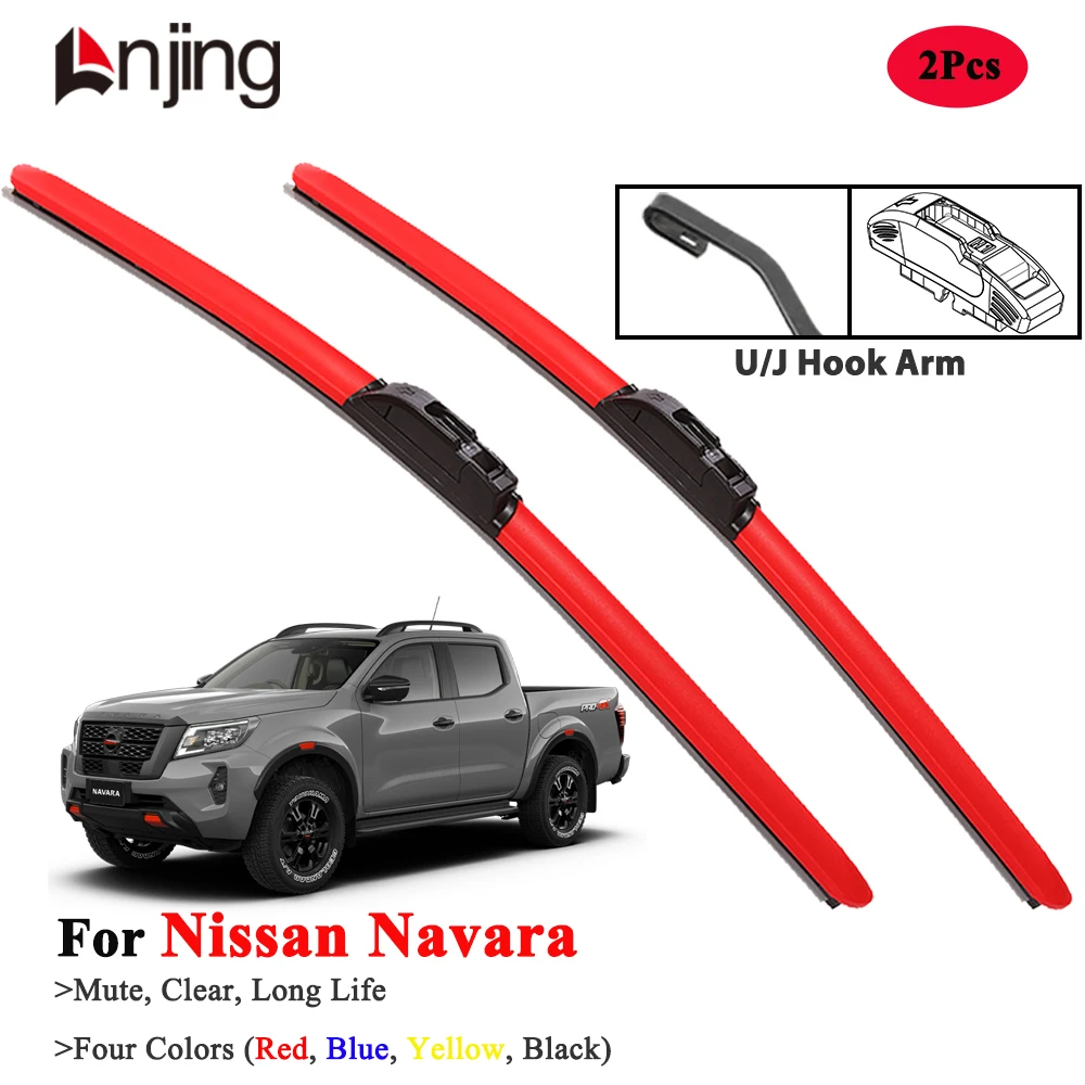 

LNJING Wiper Blades For Nissan Navara D22 D40 D23 1997-Now