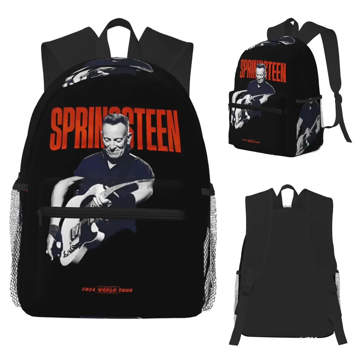 Bruce Springsteen Student Backpack School Bag Hiking Travel Daypack for Men Women Fashion Bookbag Shoulder Bags