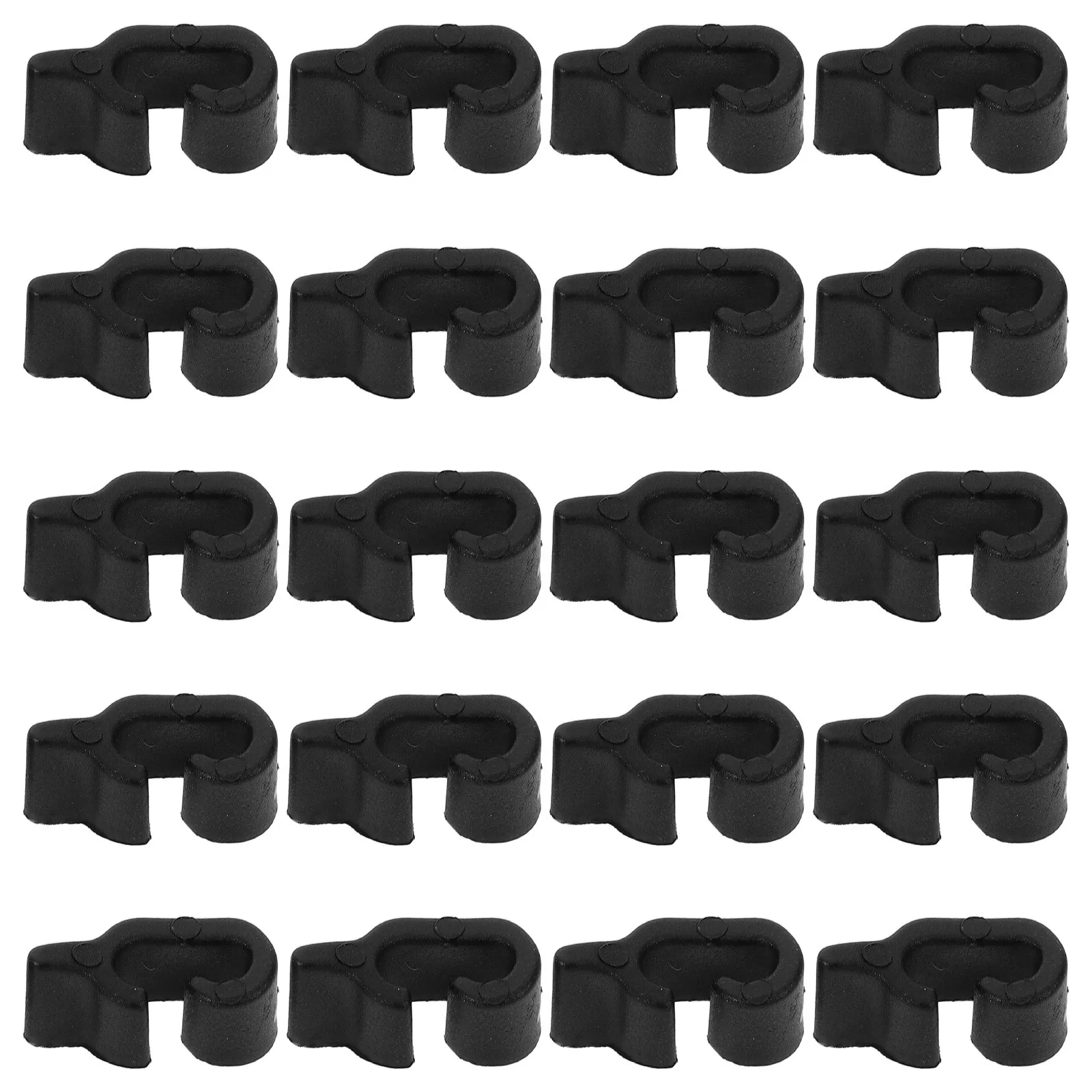 

20pcs Pet Cage Reinforcement Clip Secure Snap Fastener For Cat Bird Cages Durable Plastic Clips Smooth Edges - Cage Door Latch