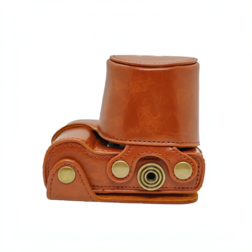 For Sony A5000 A5100 NEX3N Camera Cover Leather Protective Case Bag Skin Pouch With Adjustable Shoulder Strap Carry
