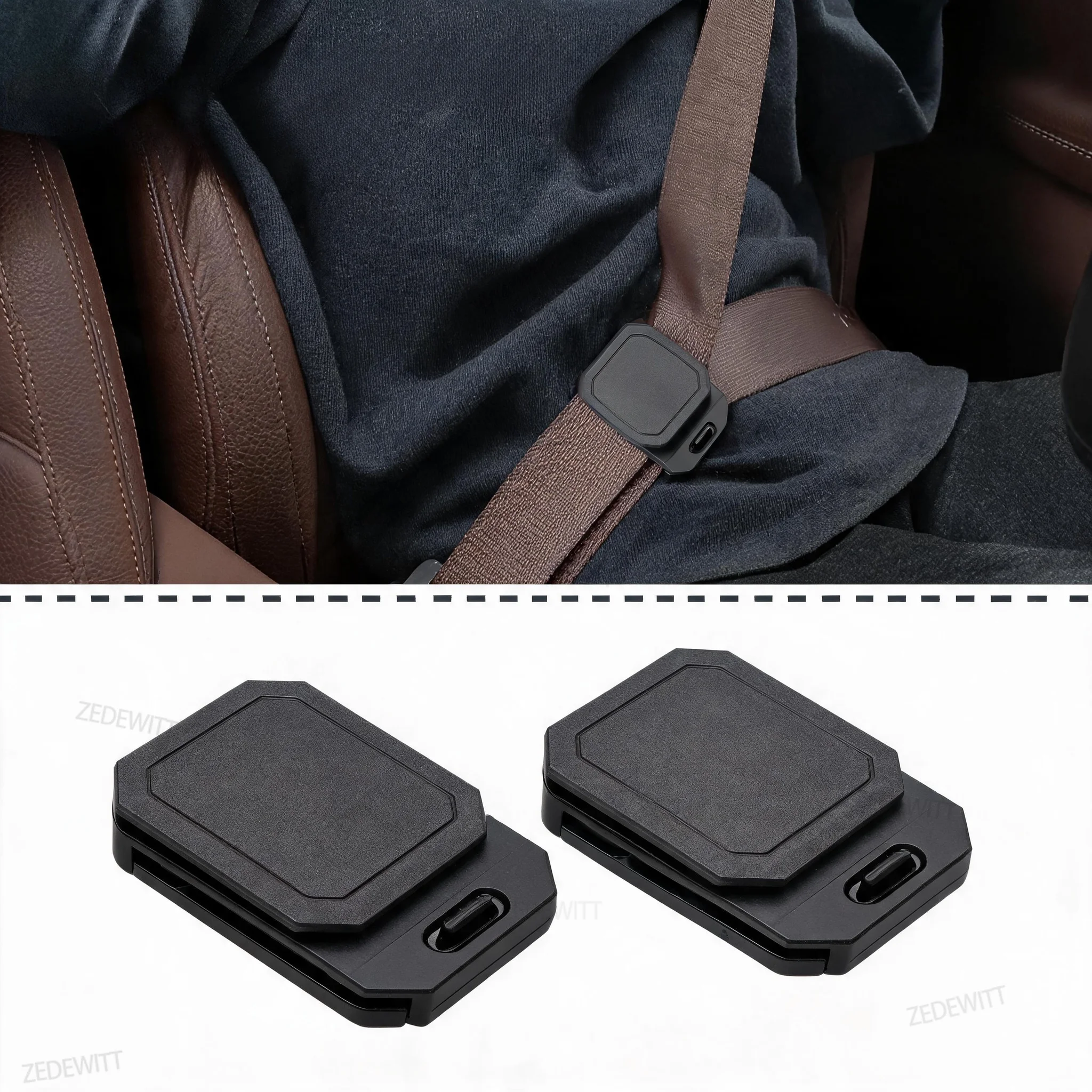 Shoulder Belt Comfort Clip Anti Slip Silicone Seatbelt Adjuster Neck Shoulder Relief Belt Positioner For Adult Car SUV Truck RV