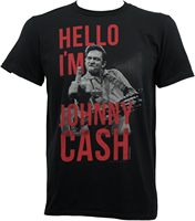 Johnny Cash - Mens Hello I'm Johnny T-Shirt