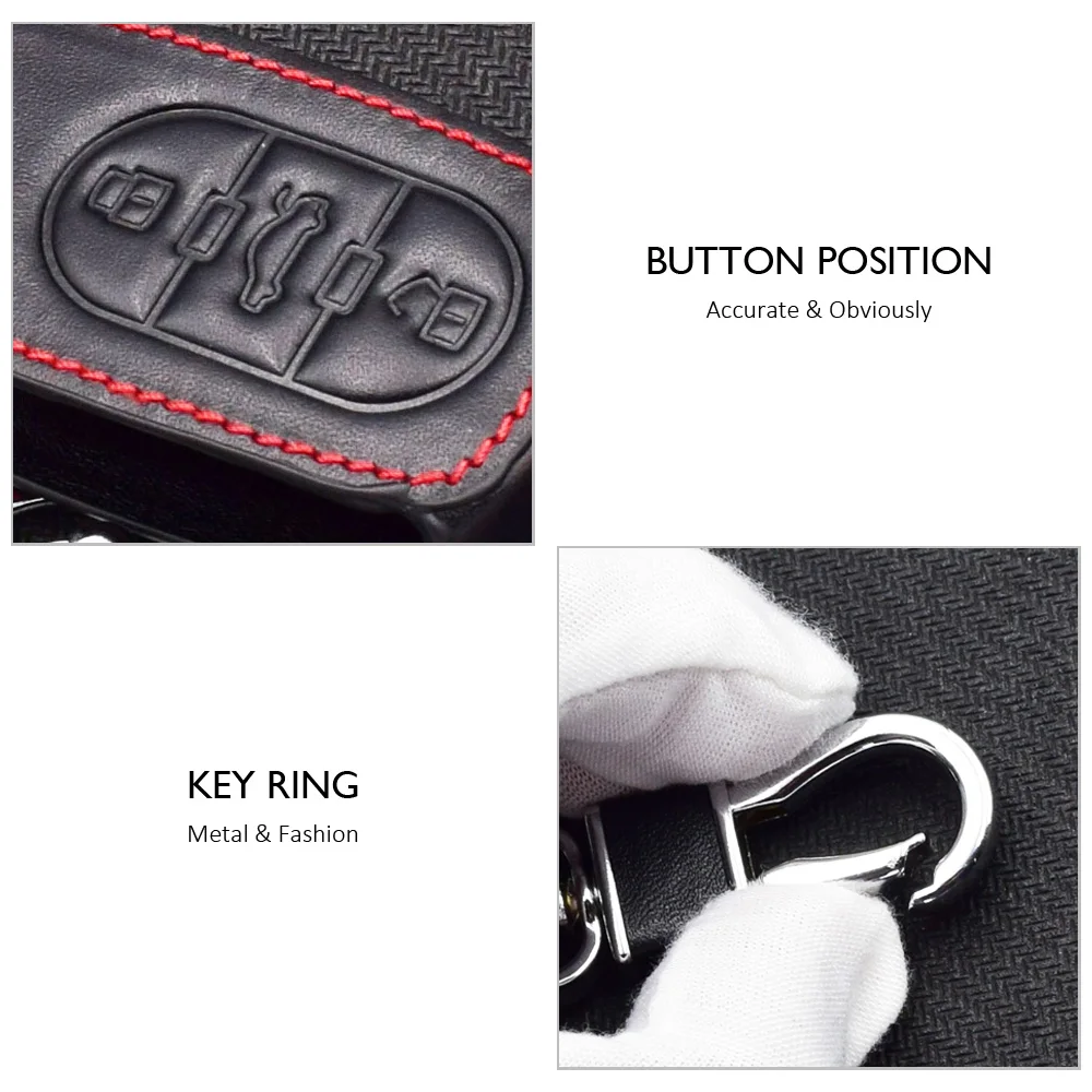 Leather Car Key Case Remote Key Cover Protector For Audi A3 A4 A6 A5 A7 A8 TT Q3 Q5 Q7 Q8 Allroad Cabriolet Quattro Accessories