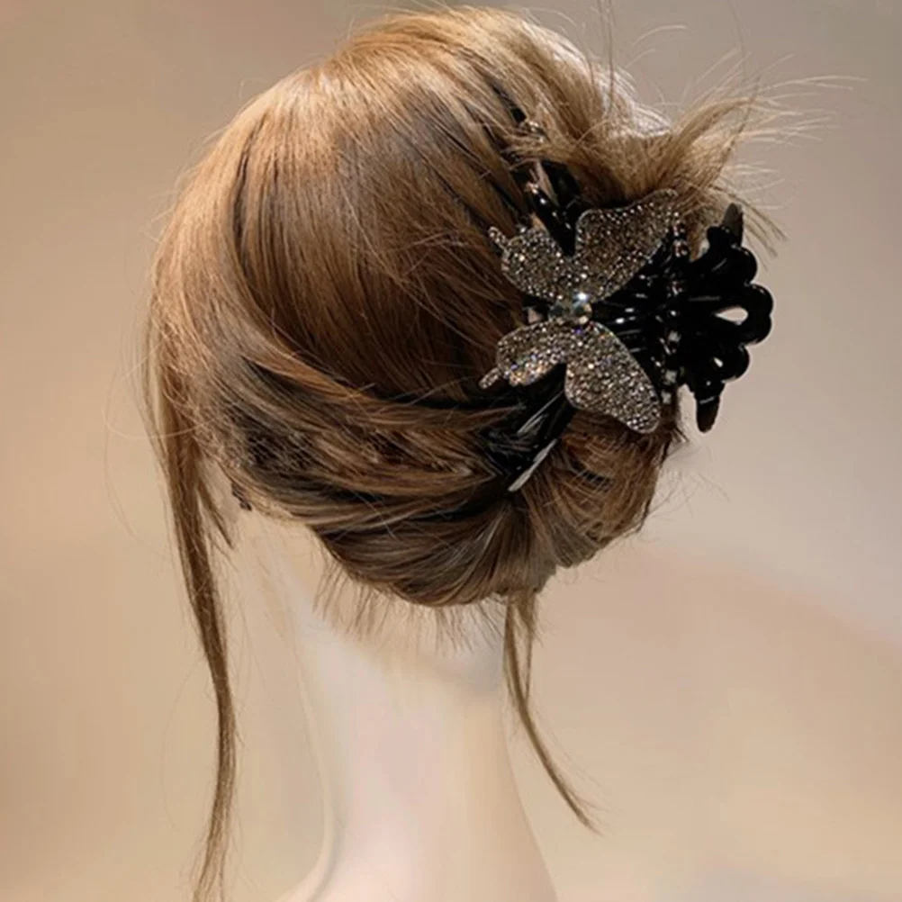

Bow Hairpin Clip Clips for Women Temperament Claw Girls Butterfly Butterflys Acrylic Woman Butterflies