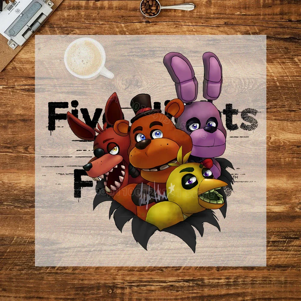 New Style Fnafs Patches for Clothing Pegatinas Impresas En Ropa Heat Transfer Stickers for T-Shirt Anime Patch Sticker DIY Gift