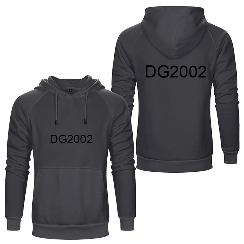 Fashion Custom Diy Logo Image Double Sided Print Mens Hoodie Casual Sweatshirt Coat Sweatshirt