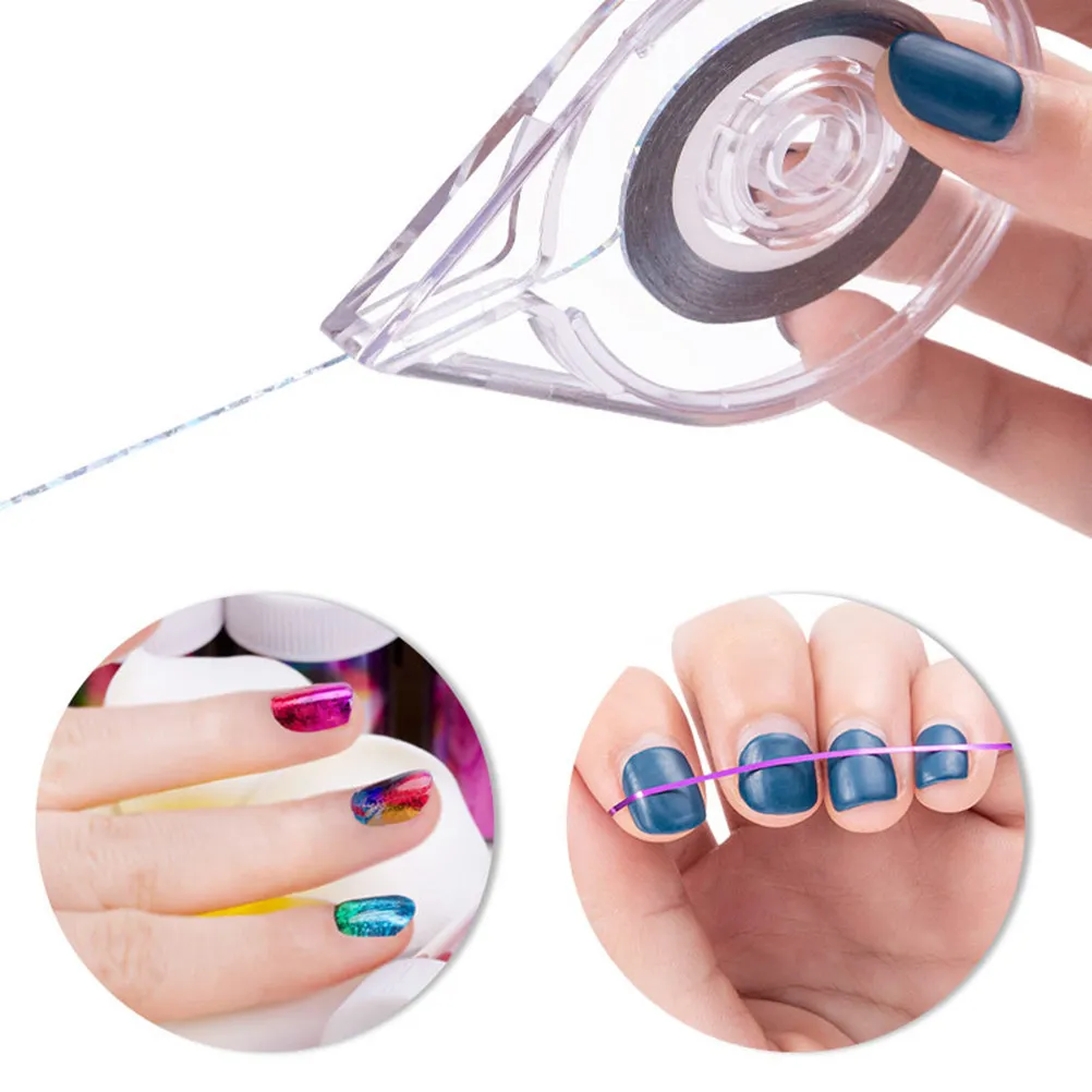 2Sets 30 Colors Nail Striping Tape for Clean Straight Lines Easy Apply on Natural Gel Acrylic Polish Toes False Nails Tape Line
