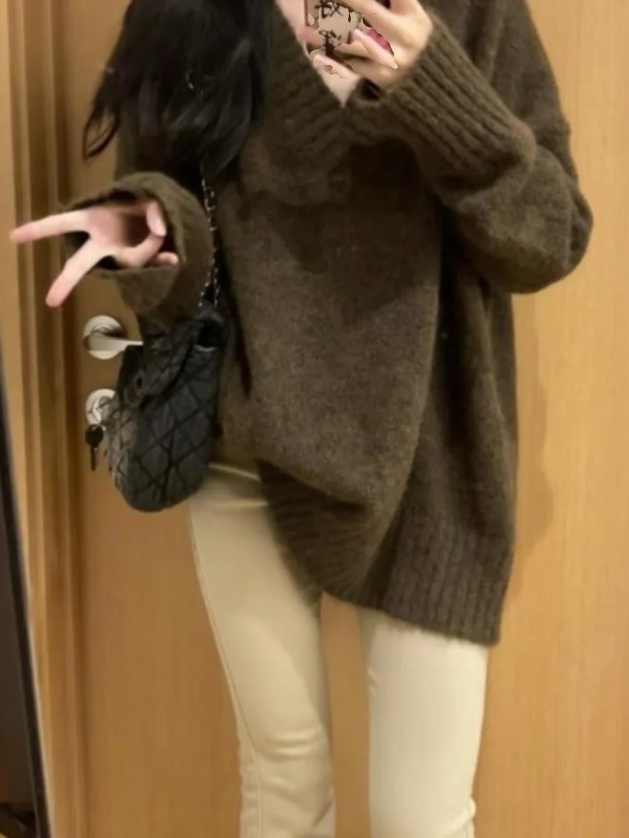 

Свитера Джемперы Пуловеры Женские эластичные синельные с радужным узором Большие размеры Базовый праздник Фестиваль Красочные Яркие посадки