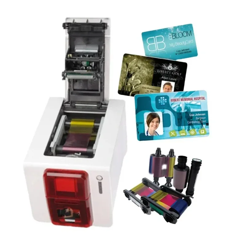 Automatic PVC Single-Sided Small And Delicate Plastic ID Card Printer