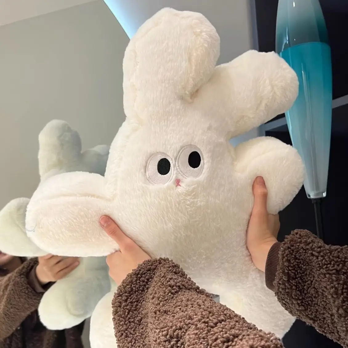 Surprised Rabbit Pillow Cute Rabbit Plush Toy Doll Sleeping Hug Bed Birthday Gift Female