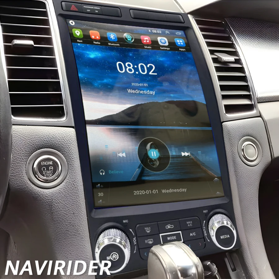 

For Ford Taurus 2009-2014 Multimedia Video Player Carplay Player Android Auto GPS Navigation Wifi Vehicle Audio 12.1inch Android