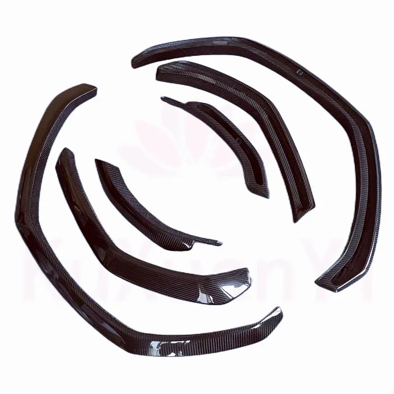 

For URUS M Style Carbon Fiber Wheel Eyebrow Body Kit Front bar Edge Side Skirt Rear Diffuser