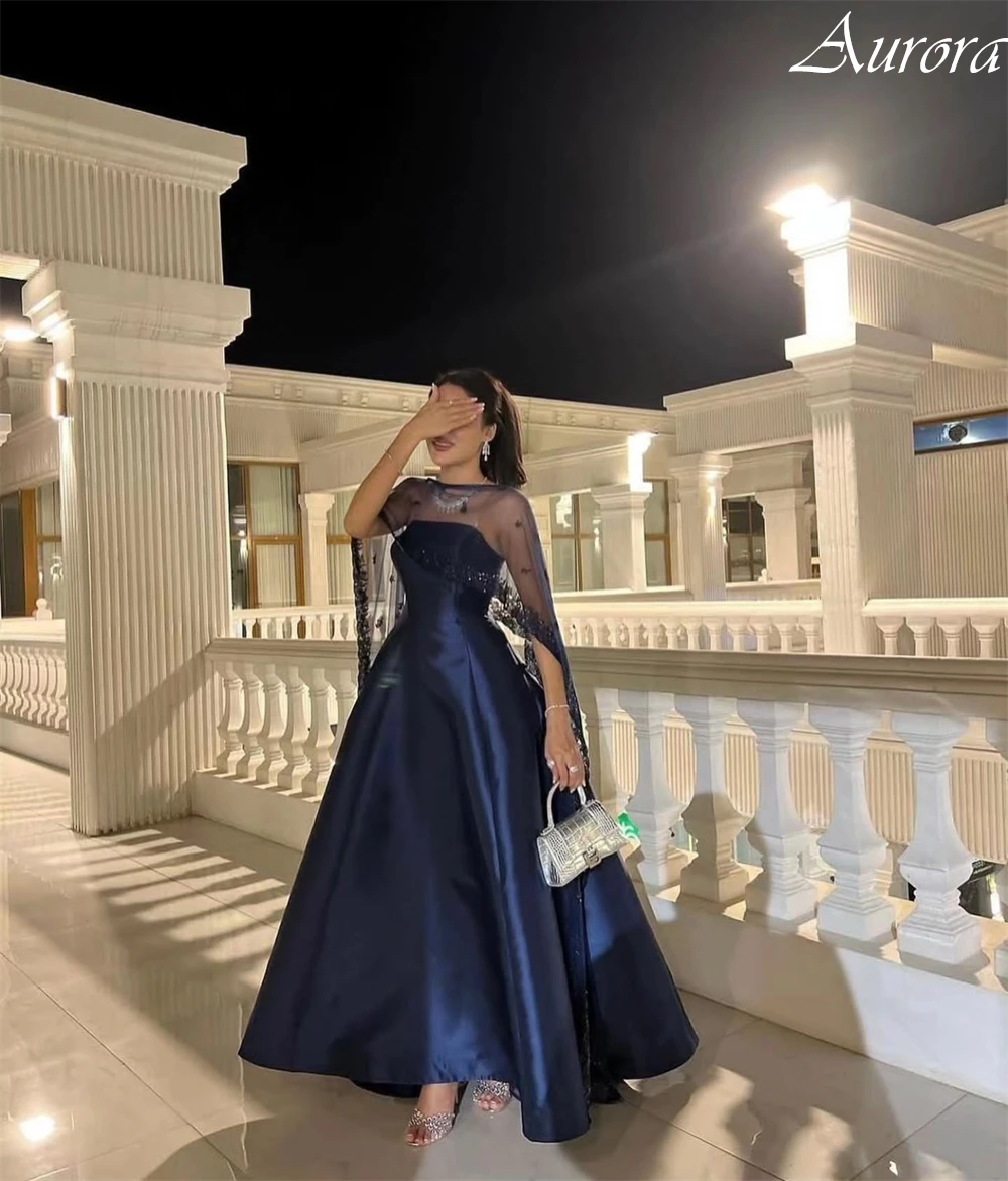 فستان سهرة كلاسيكي مخصص بدون حمالات من الساتان مع شال دانتيل وزينة فستان المشاهير بسيط على شكل حرف a للحفلات الراقصة للمرأة