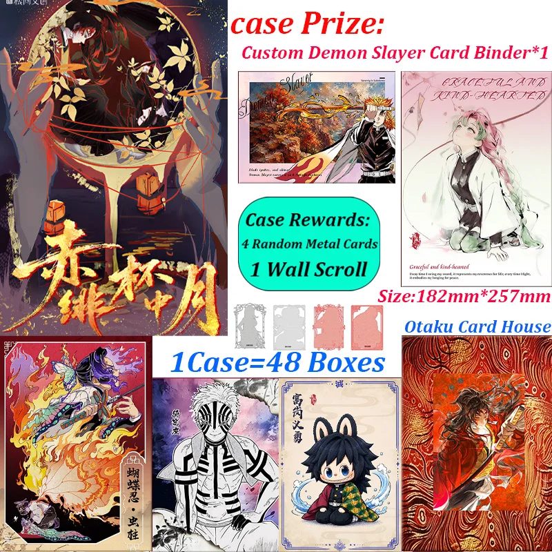 2026 Demon Slayer Cards B5 Canvas Large Cards Wholesale Full Box Bulk Kimetsu No Yaiba Anime Collectible Trading Cards