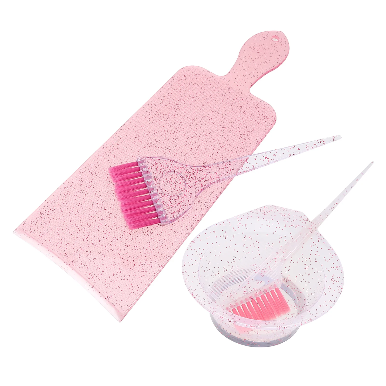 مجموعة واحدة من وعاء صبغ الشعر مع فرشاة مزدوجة الوظيفة، تأثير لامع، وعاء خلط سهل التنظيف لتطبيق الألوان