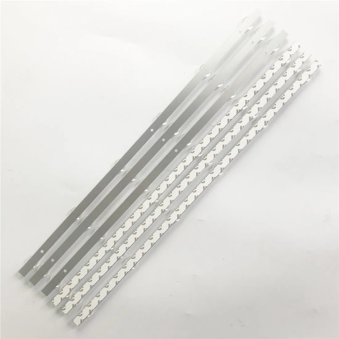 10 pcs 438mm Aluminum LED Backlight strip 6 Lamp kit Board Optical Lens Fliter for 39 40 42 43 inch LCD TV 12V input update CCFL