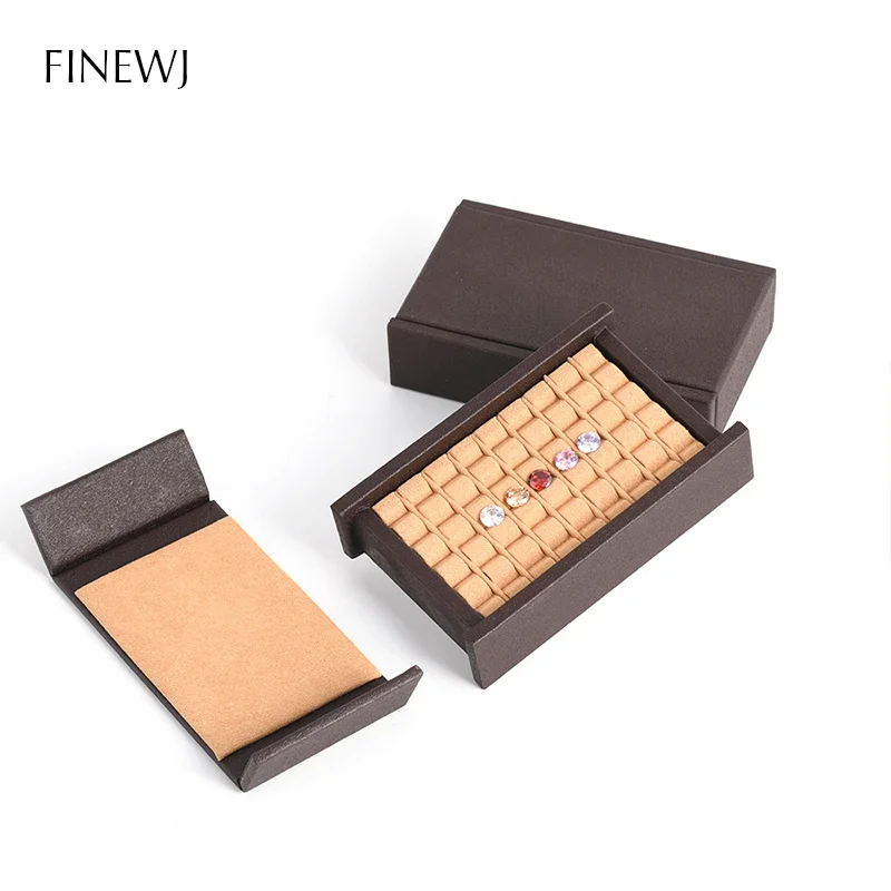Portable Gems Holder Container Loose Diamond Display Tray Organizer Carrying Case Magnetic Lid Collection Stone Storage Showcase