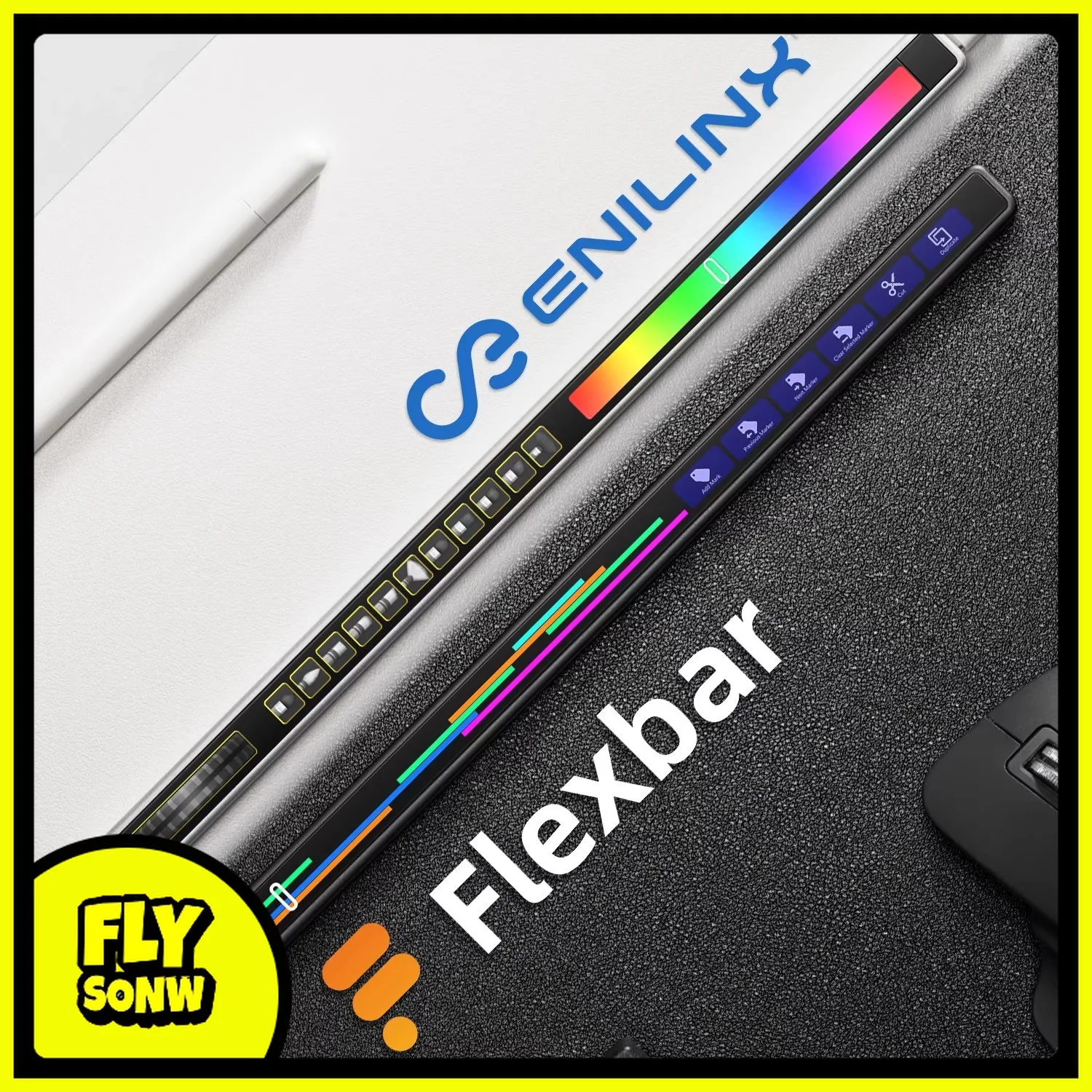 

Flexbar is a multifunctional and fully customizable Touch Bar