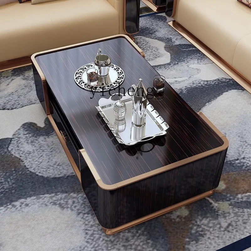 

FY2 Coffee Table Living Room Home High-end Solid Wood Square Tea Table