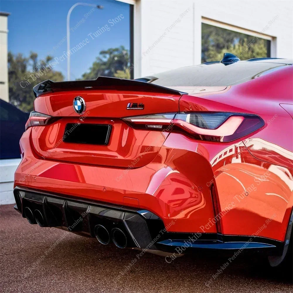 PSM Style Rear Spoiler For Bmw G22 G24 G26 G82 4 Series i4 420i 430i 430d M440i M4 Bodykit Rear Trunk Tail Wing 2020-2026 Tuning