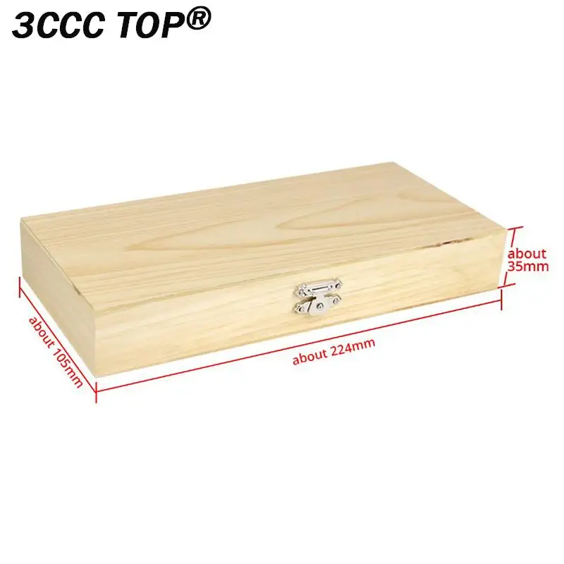 Microscope Slide Box Case Portable Wooden Storage Box Holding 50pcs Biological Pathological Microscope Slides