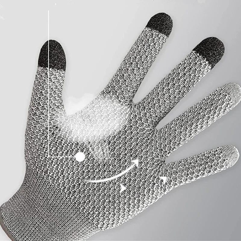 5-Level Anti Cutting Touch Screen Anti Cutting Gloves, Glass Kitchen Food Grade Slaughter and Fish Killing Anti Cutting Gloves - view 2