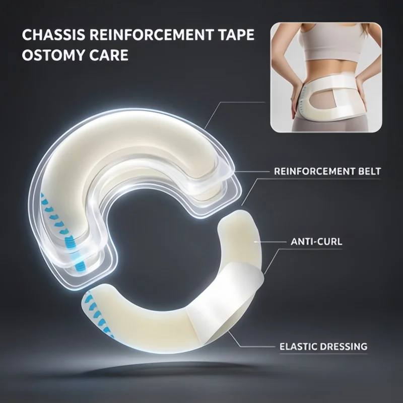 Anti-Curl Hydrogel Sheet Dressing, Reinforced Border Water Gel Pad for Elbow Heel & Bed Sore Protection