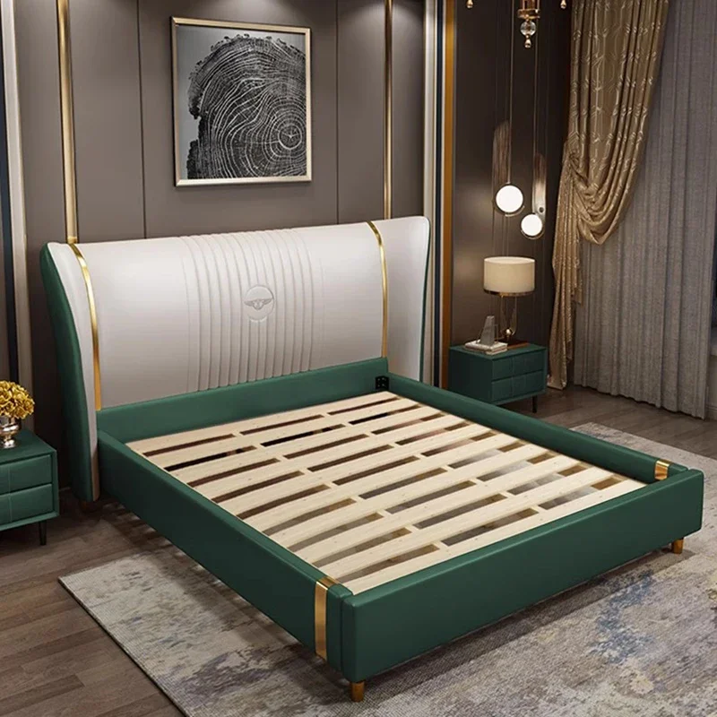 Luxury Double Bed Bedroom Massage Girls Design Beauty Multifunctional Bed Sleeping Princess Letto Matrimoniale Hotel Furniture