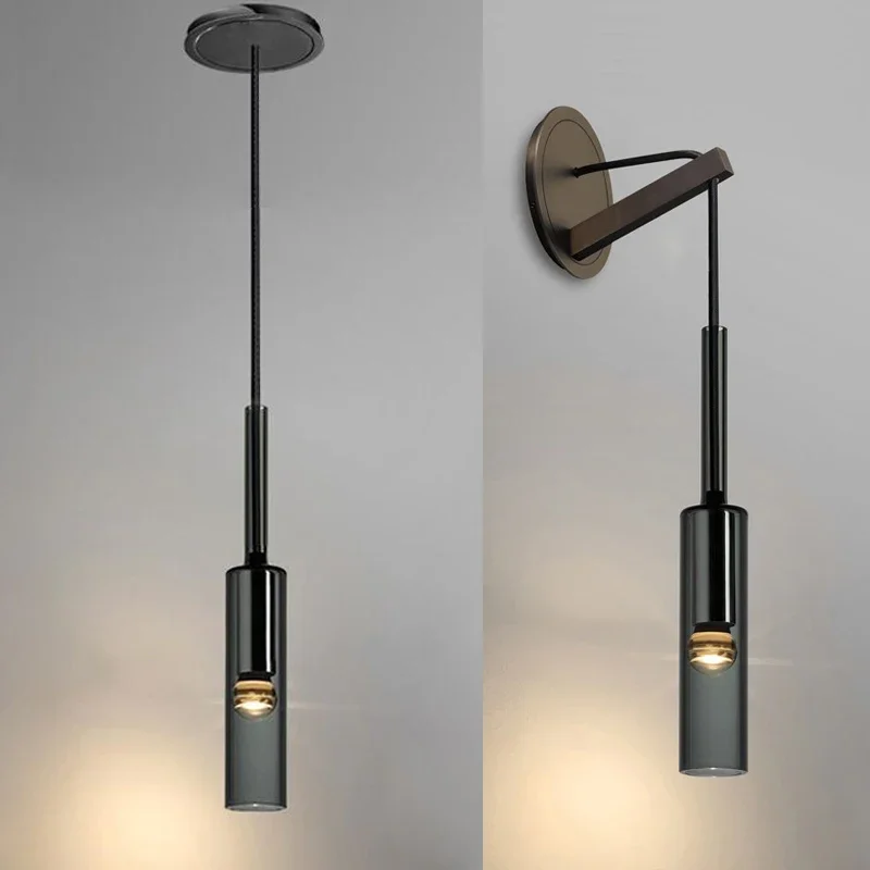 Plafonnier Suspendu en Verre Gris struction é au Design Nordique Moderne, Luminaire Décoratif d'Nik, Idéal pour une Salle à Manger ou une Chambre à Coucher