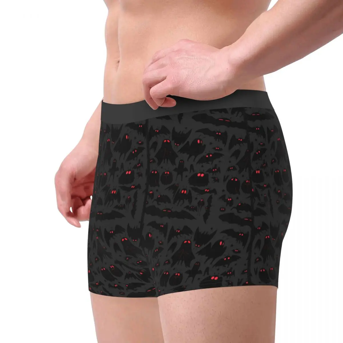 Cuecas boxer shorts bonito cryptids mothman padrão calcinha masculina roupa interior macia para homme homem namorado presente