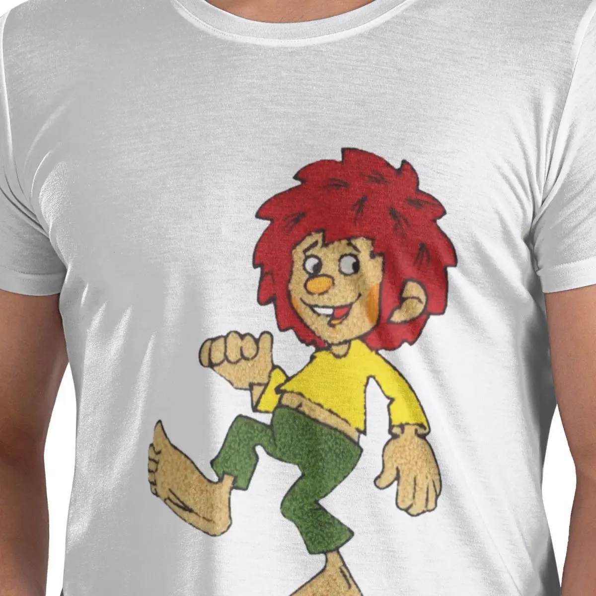

Pumuckl 100% Cotton T-Shirt Men's Funny T Shirts Men Round Neck Short Sleeve S-6XL