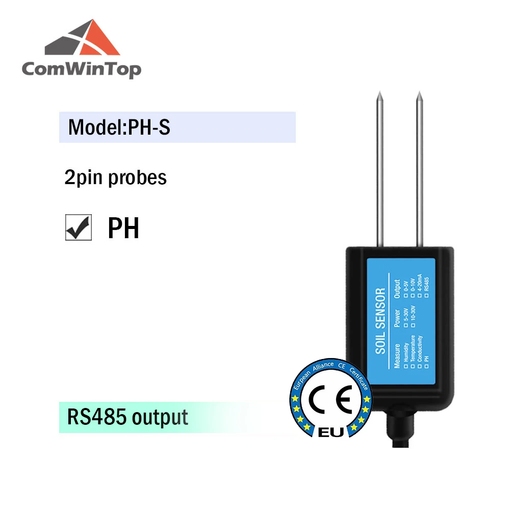 Bodenfeuchtigkeit Temperatur Luftfeuchtigkeit EC PH NPK Sensor mit Optionalem 4-20mA 0-5V RS485 Ausgang