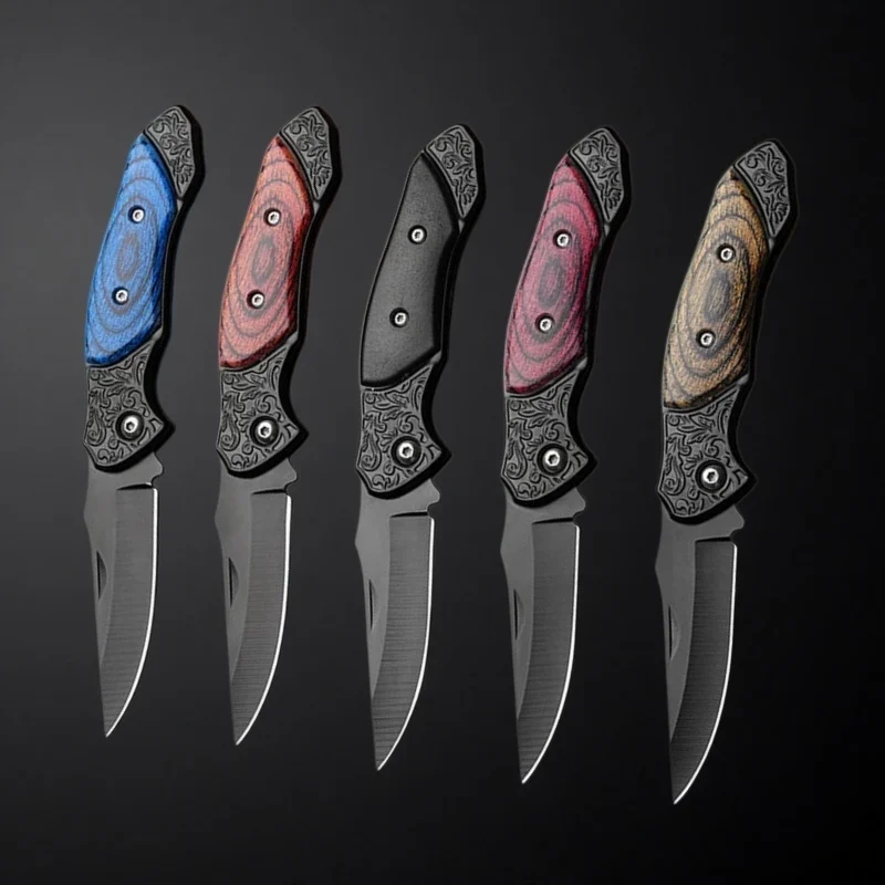 MINI Portable Outdoor Folding Fruit Knife Suitable For Kitchen Supplies Sharp Survival Knife Suitable For Camping And Hiking