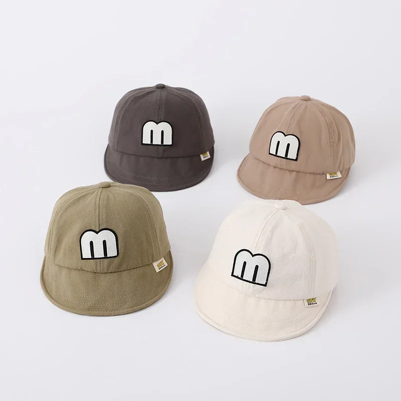 

Милый медведь, детская шляпа с утиным языком, детские бейсбольные кепки с короткими полями, модная детская фуражка с цветными блоками, солнцезащитные козырьки для детей 6-24 месяцев