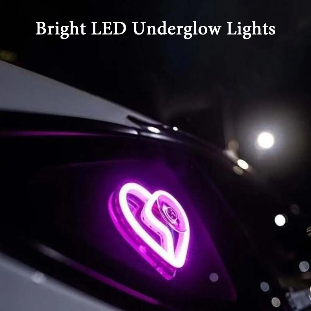 Led Car Light Adjustable Brightness Led Car Light Super Bright Heart Shaped Car Led Sign with Remote Control for Multiple Modes