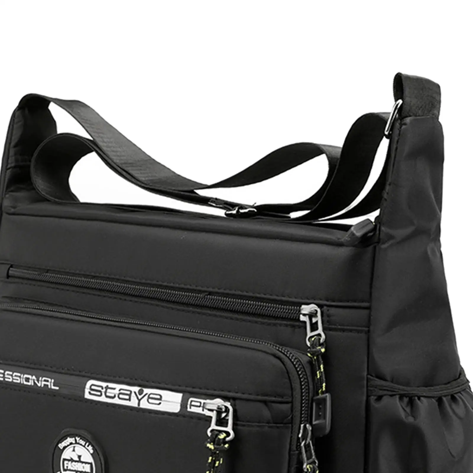 Men Shoulder Bag Pouch Crossbody Bag Multilayer Pocket Waterproof Lightweight