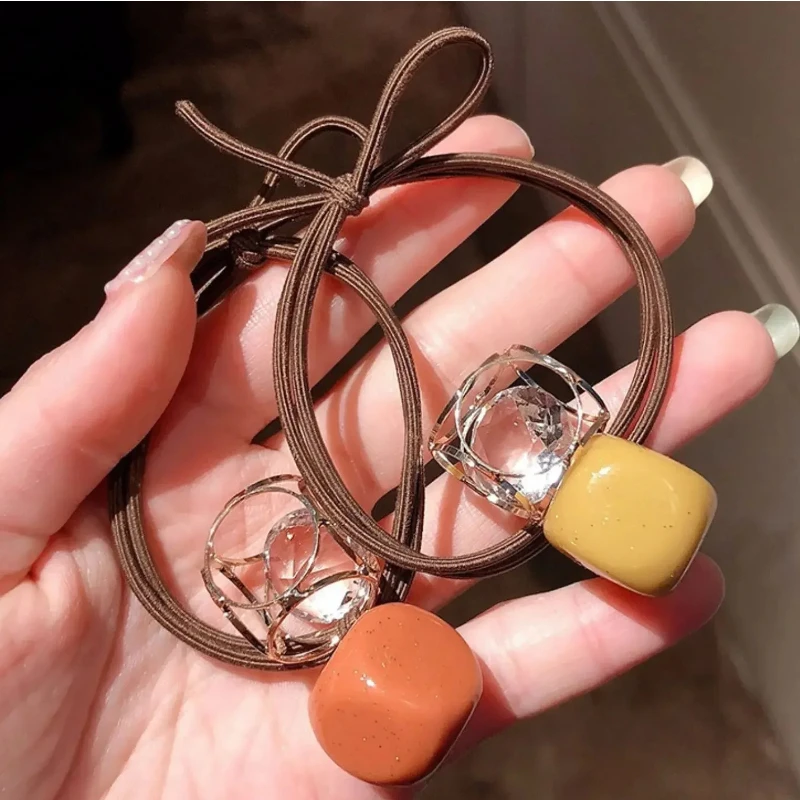 

Модные эластичные ленты для волос ярких цветов, полые дрели, винтажные кольца для волос, повседневная одежда, аксессуары для волос для женщин и девочек