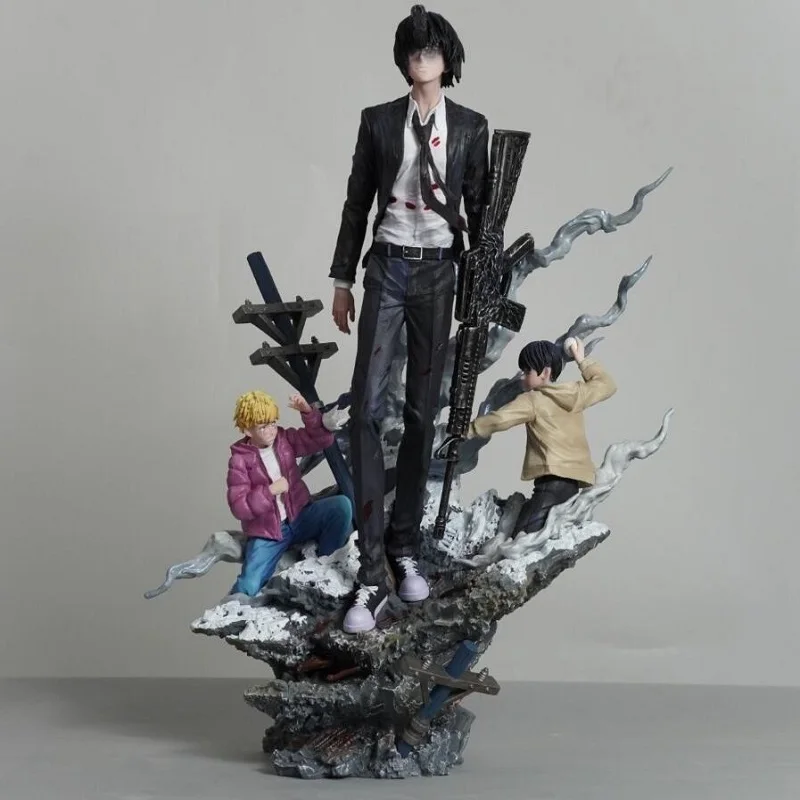 Chainsaw Man Gun Devil Devil Hunter Gk Anime Cartoon Figure Toy Desktop Decoration Ornament Statue Anime Fans Collection Gift