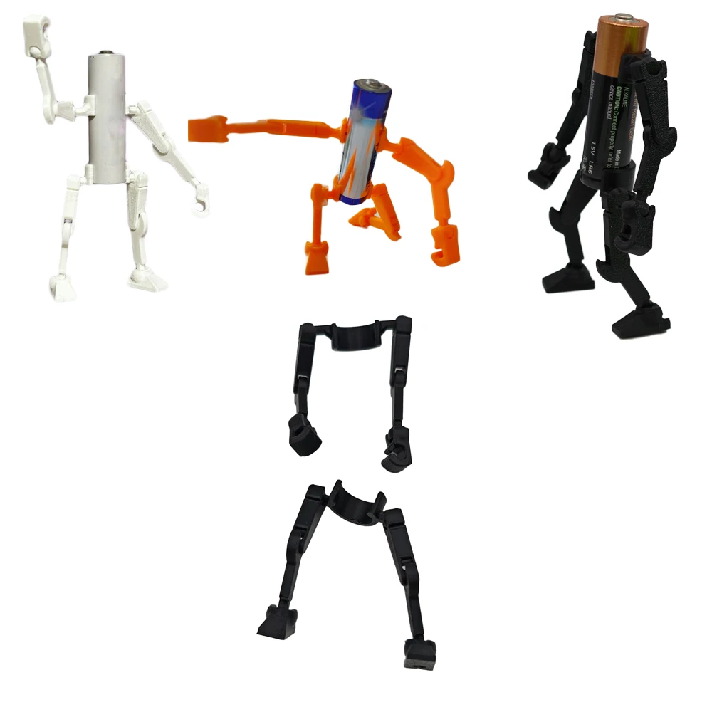 

3D Printed AA Battery Connected Character Dolls as a fun articulated figure