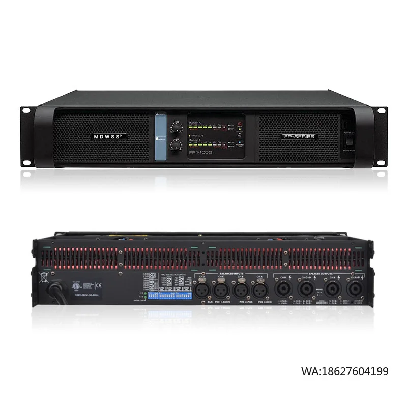 

Усилитель мощности и цифровой усилитель FP14000 двухканальный 2*2350Вт, цифровой усилитель FP10000Q четырехканальный 4*1350Вт